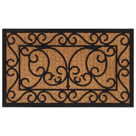 Deurmat rechthoekig 45x75 cm rubber en kokosvezel is nu te koop bij PeponiXL, paradijselijk wonen!