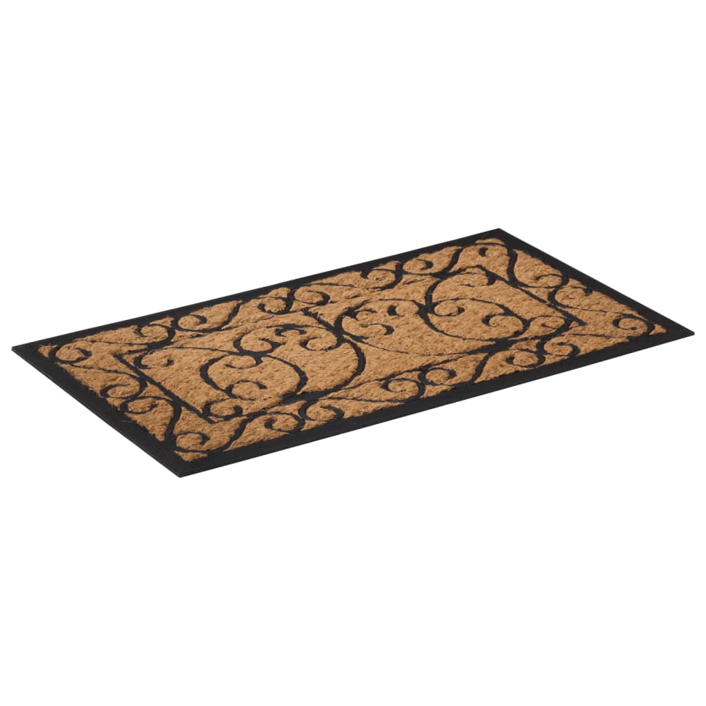 Deurmat rechthoekig 45x75 cm rubber en kokosvezel is nu te koop bij PeponiXL, paradijselijk wonen!