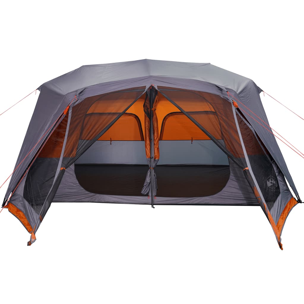 Tent 10-persoons waterdicht snelontgrendeling grijs en oranje is nu te koop bij PeponiXL, paradijselijk wonen!