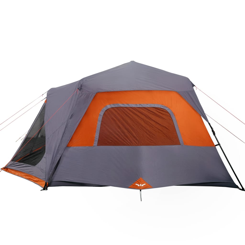 Tent 10-persoons waterdicht snelontgrendeling grijs en oranje is nu te koop bij PeponiXL, paradijselijk wonen!