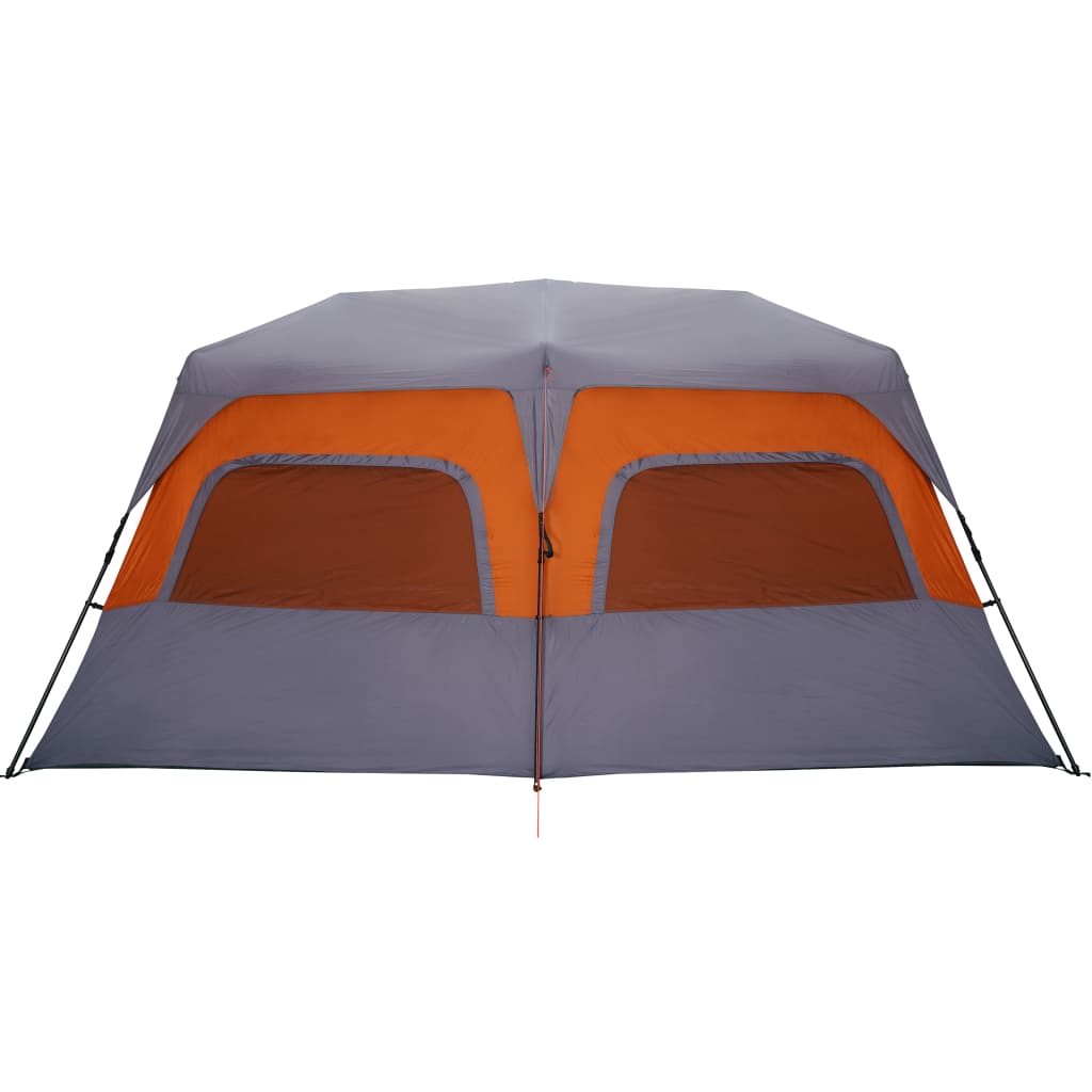 Tent 10-persoons waterdicht snelontgrendeling grijs en oranje is nu te koop bij PeponiXL, paradijselijk wonen!