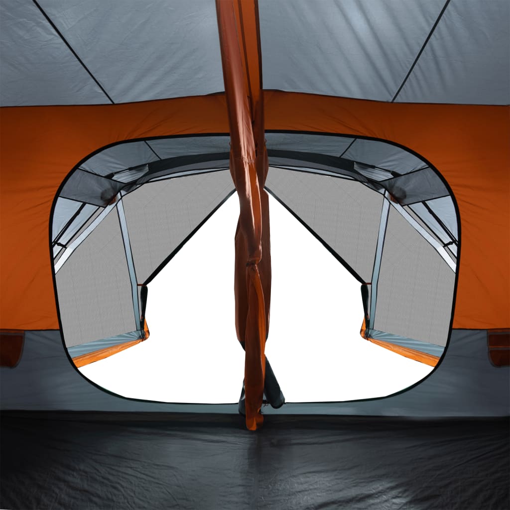 Tent 10-persoons waterdicht snelontgrendeling grijs en oranje is nu te koop bij PeponiXL, paradijselijk wonen!