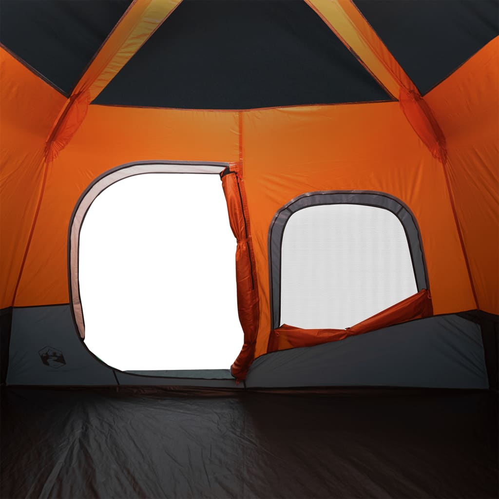Tent 6-persoons waterdicht snelontgrendeling grijs en oranje is nu te koop bij PeponiXL, paradijselijk wonen!