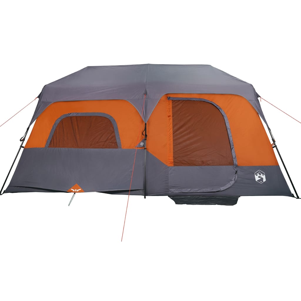 Tent 9-persoons waterdicht snelontgrendeling grijs en oranje is nu te koop bij PeponiXL, paradijselijk wonen!