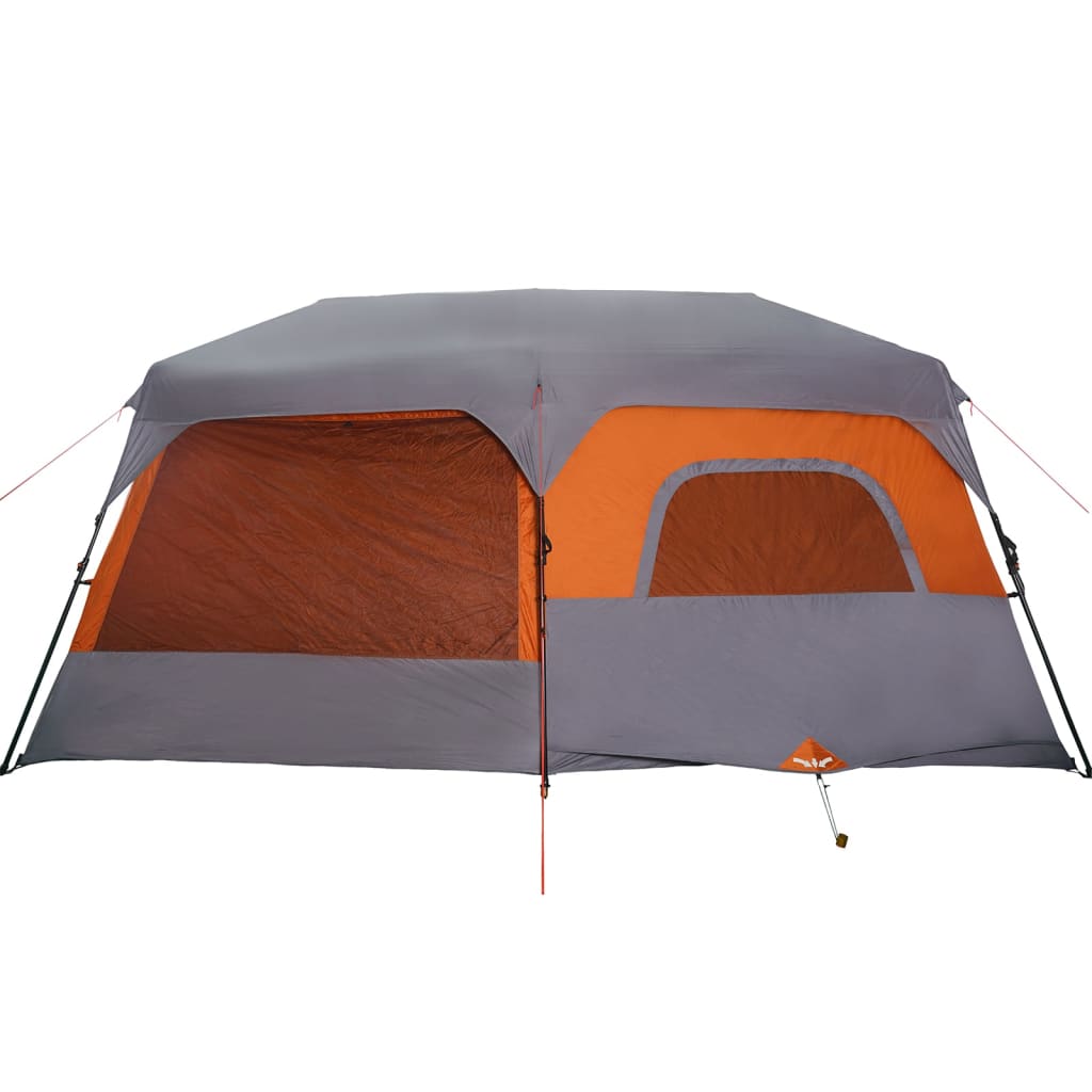 Tent 9-persoons waterdicht snelontgrendeling grijs en oranje is nu te koop bij PeponiXL, paradijselijk wonen!