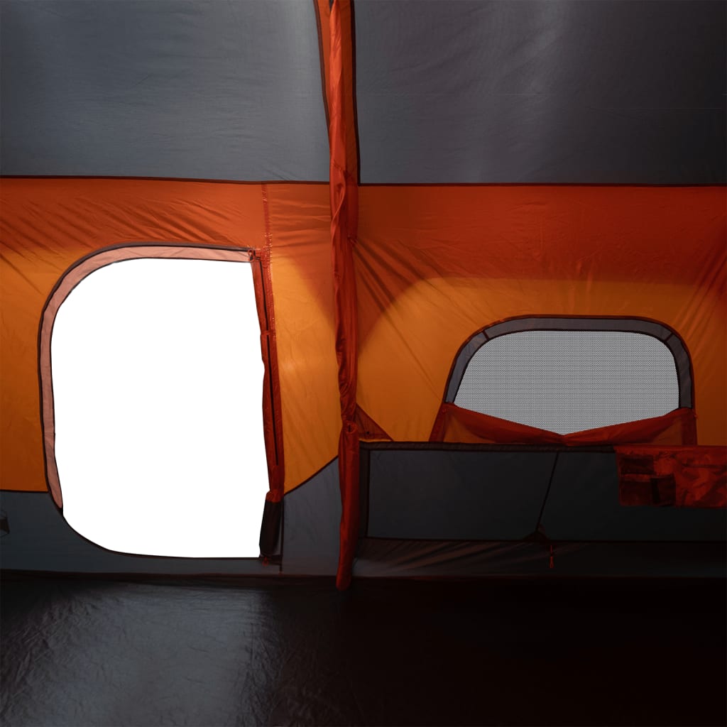 Tent 9-persoons waterdicht snelontgrendeling grijs en oranje is nu te koop bij PeponiXL, paradijselijk wonen!
