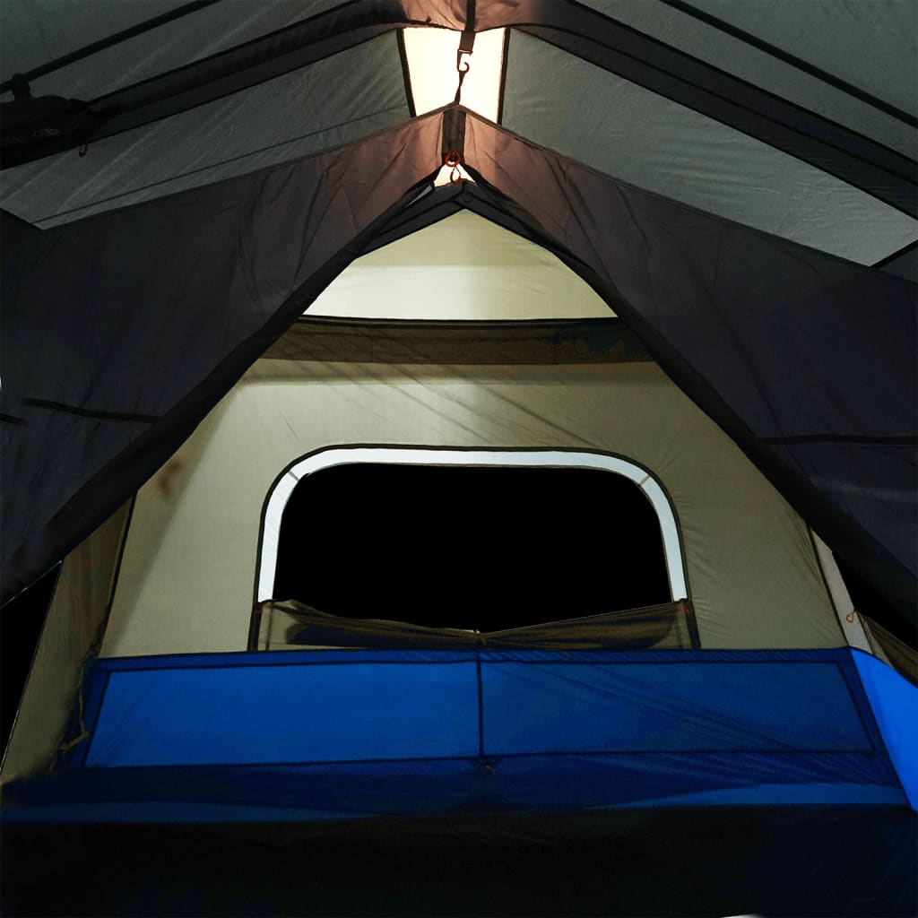Tent met LED 10-persoons snelontgrendeling lichtblauw is nu te koop bij PeponiXL, paradijselijk wonen!