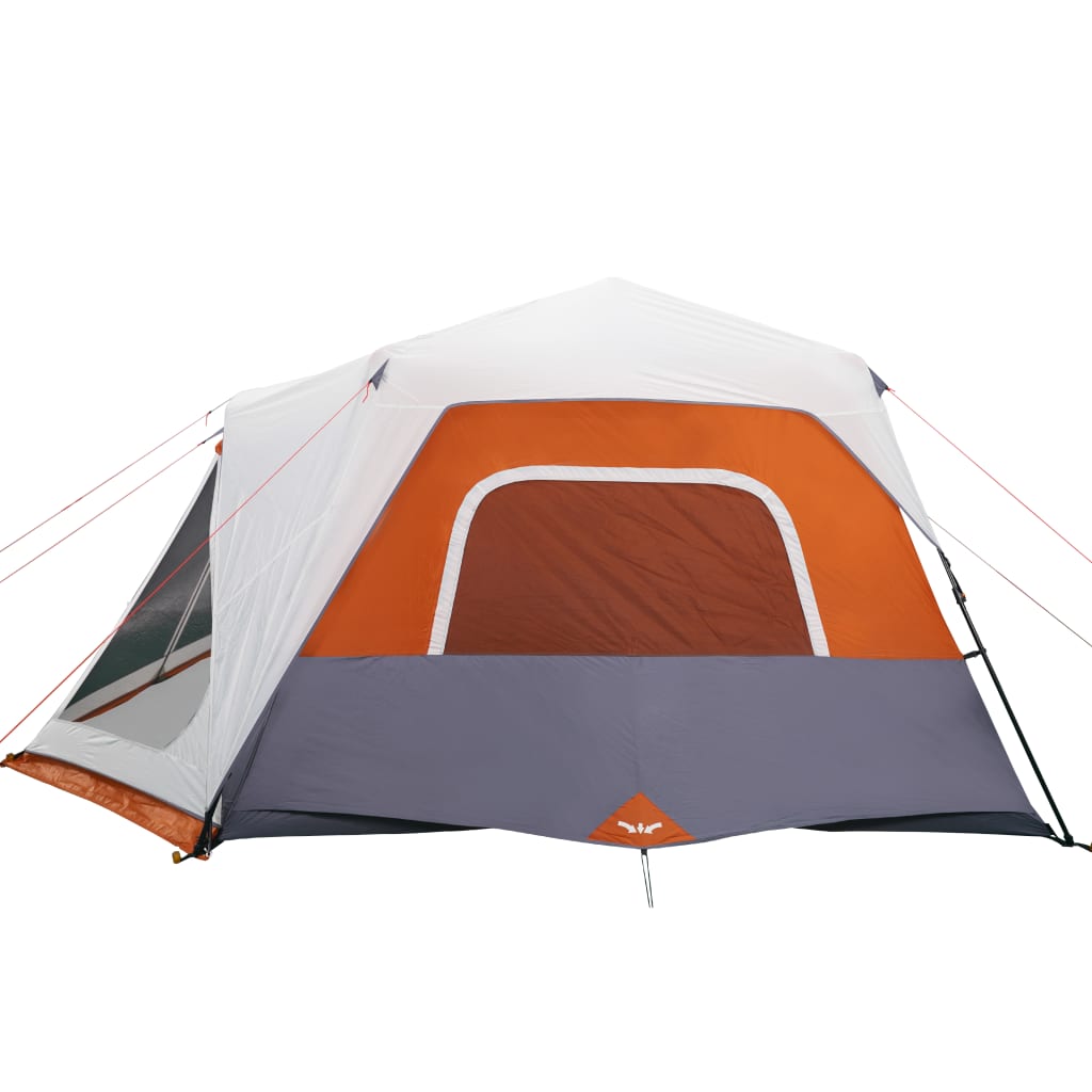 Tent met LED 10-persoons snelontgrendeling lichtgrijs en oranje is nu te koop bij PeponiXL, paradijselijk wonen!
