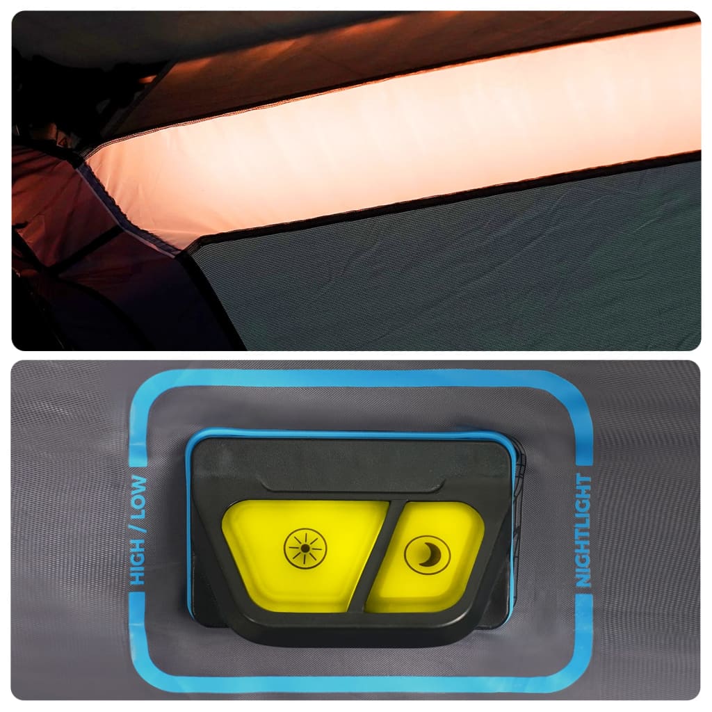 Tent met LED 6-persoons snelontgrendeling lichtblauw is nu te koop bij PeponiXL, paradijselijk wonen!