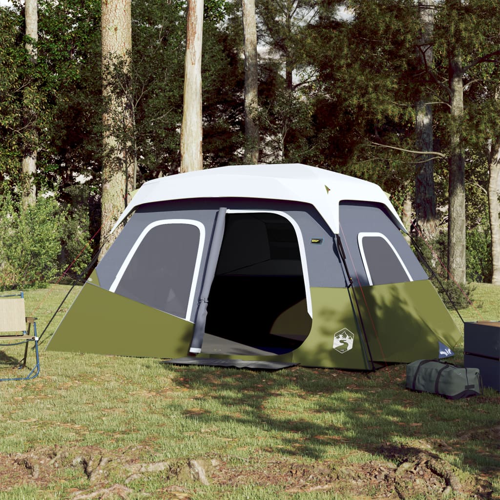 Tent met LED 6-persoons snelontgrendeling lichtgroen is nu te koop bij PeponiXL, paradijselijk wonen!