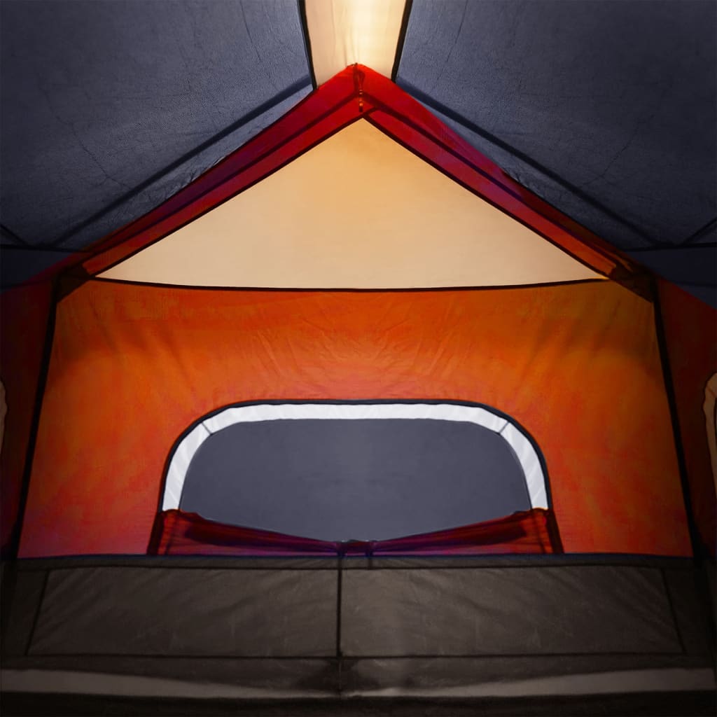 Tent met LED 6-persoons snelontgrendeling lichtgrijs en oranje is nu te koop bij PeponiXL, paradijselijk wonen!