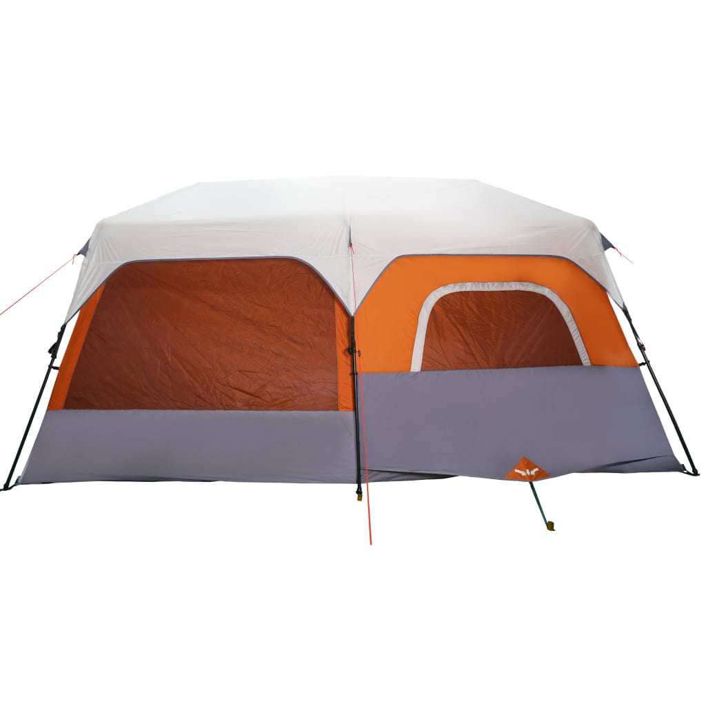Tent 9-persoons waterdicht met LED lichtgrijs en oranje is nu te koop bij PeponiXL, paradijselijk wonen!