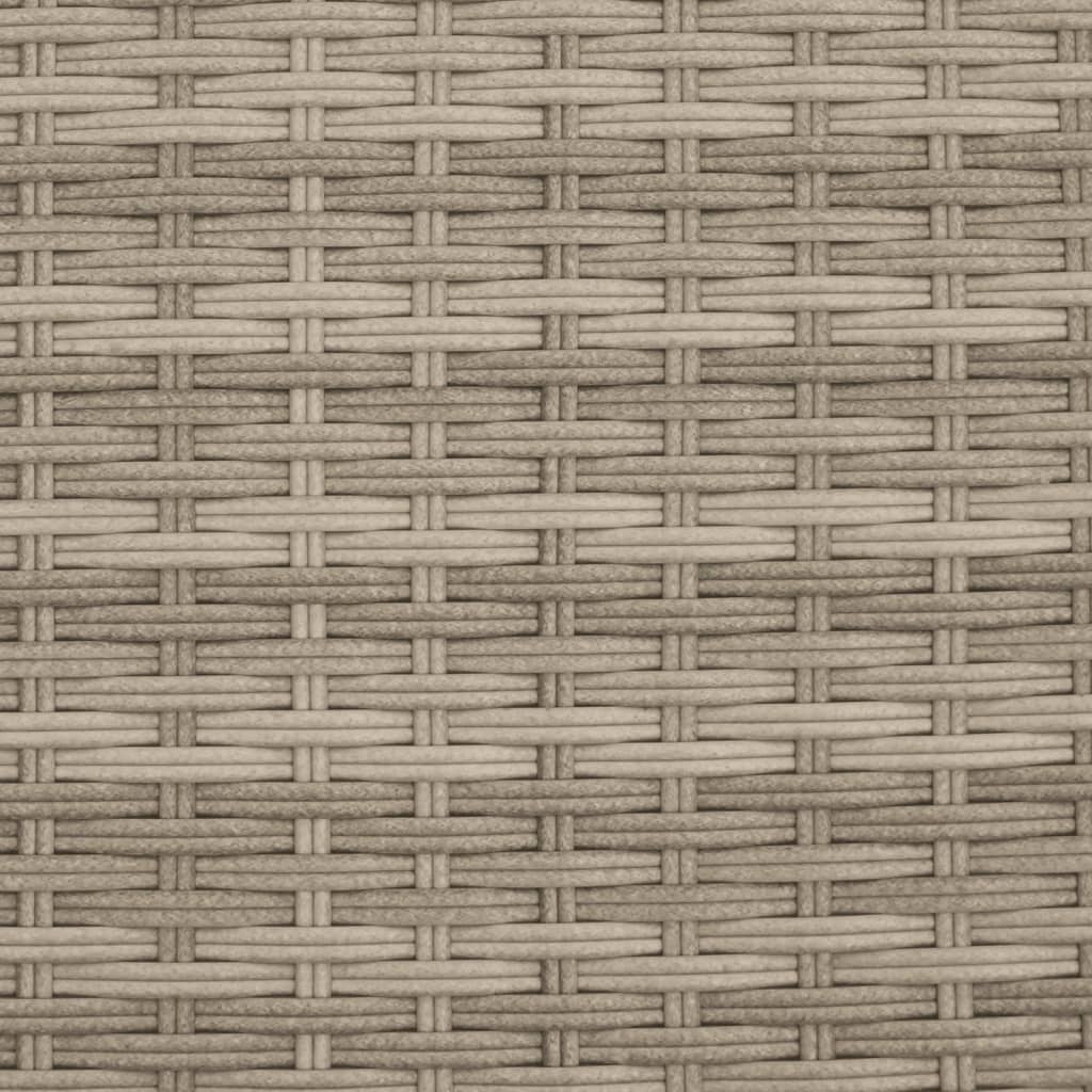 Tuinbank 2-zits luifel en voetenbanken poly rattan lichtgrijs is nu te koop bij PeponiXL, paradijselijk wonen!