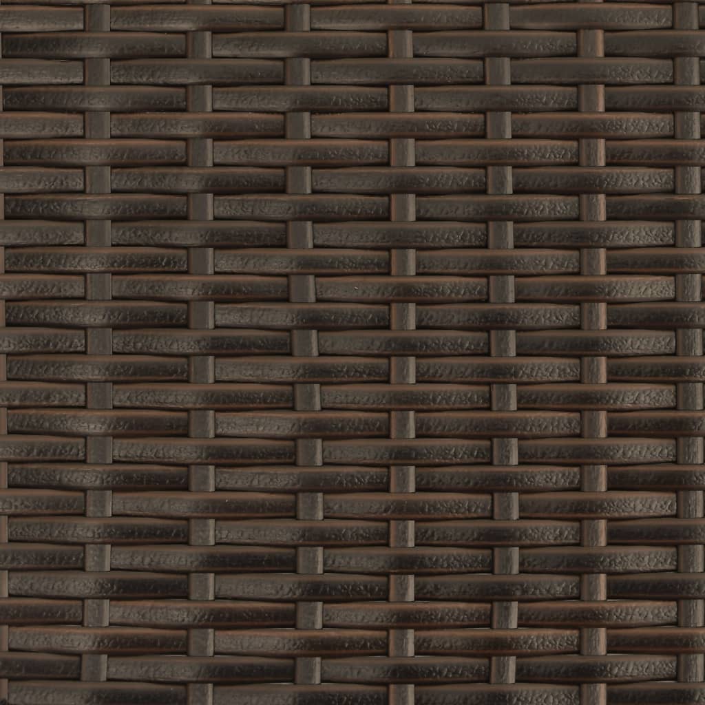 Tuinbank 2-zits met voetenbanken poly rattan bruin is nu te koop bij PeponiXL, paradijselijk wonen!