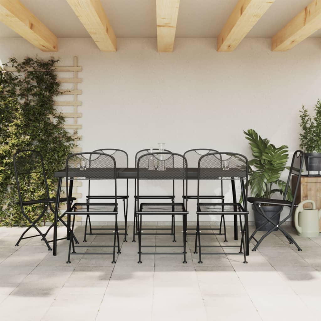 9-delige Tuinset metaalgaas antracietkleurig is nu te koop bij PeponiXL, paradijselijk wonen!