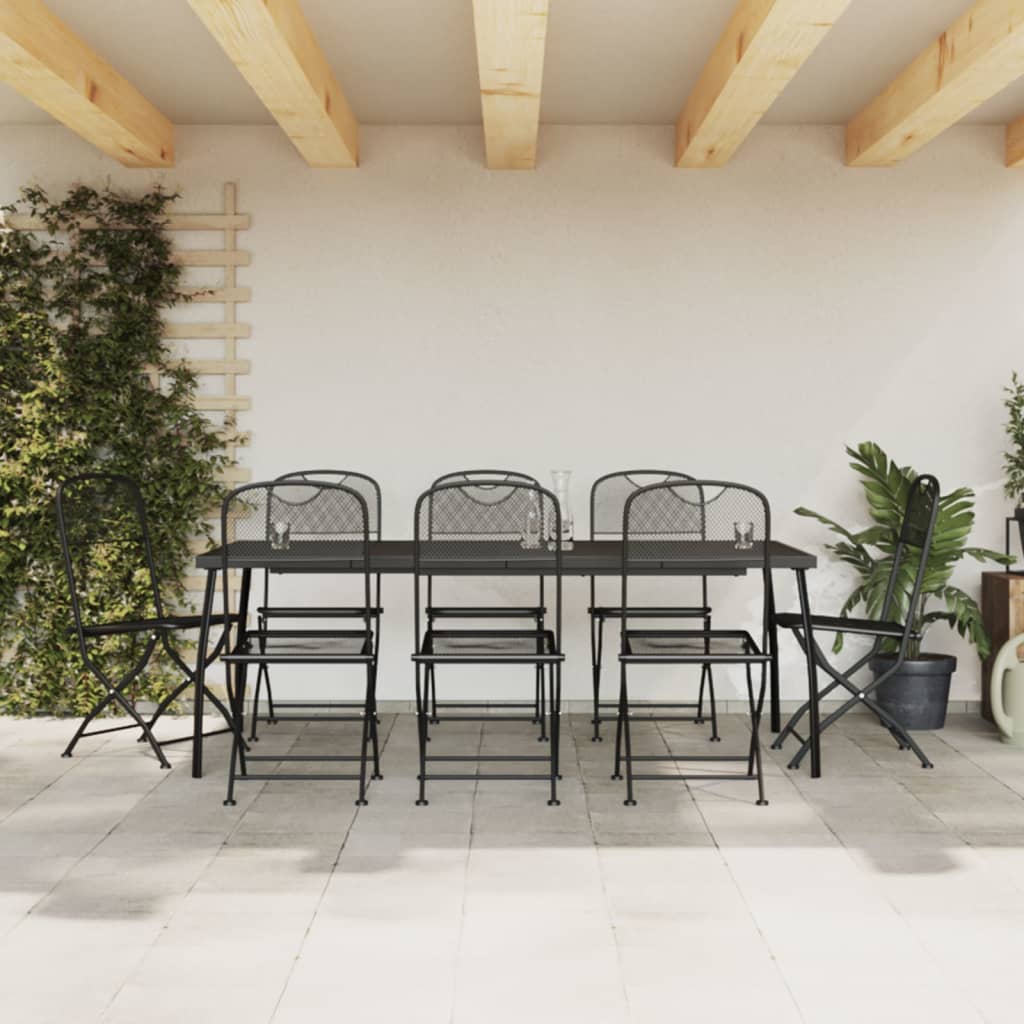 9-delige Tuinset metaalgaas antracietkleurig is nu te koop bij PeponiXL, paradijselijk wonen!