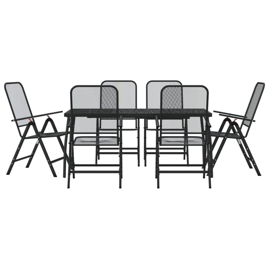 7-delige Tuinset metaalgaas antracietkleurig is nu te koop bij PeponiXL, paradijselijk wonen!