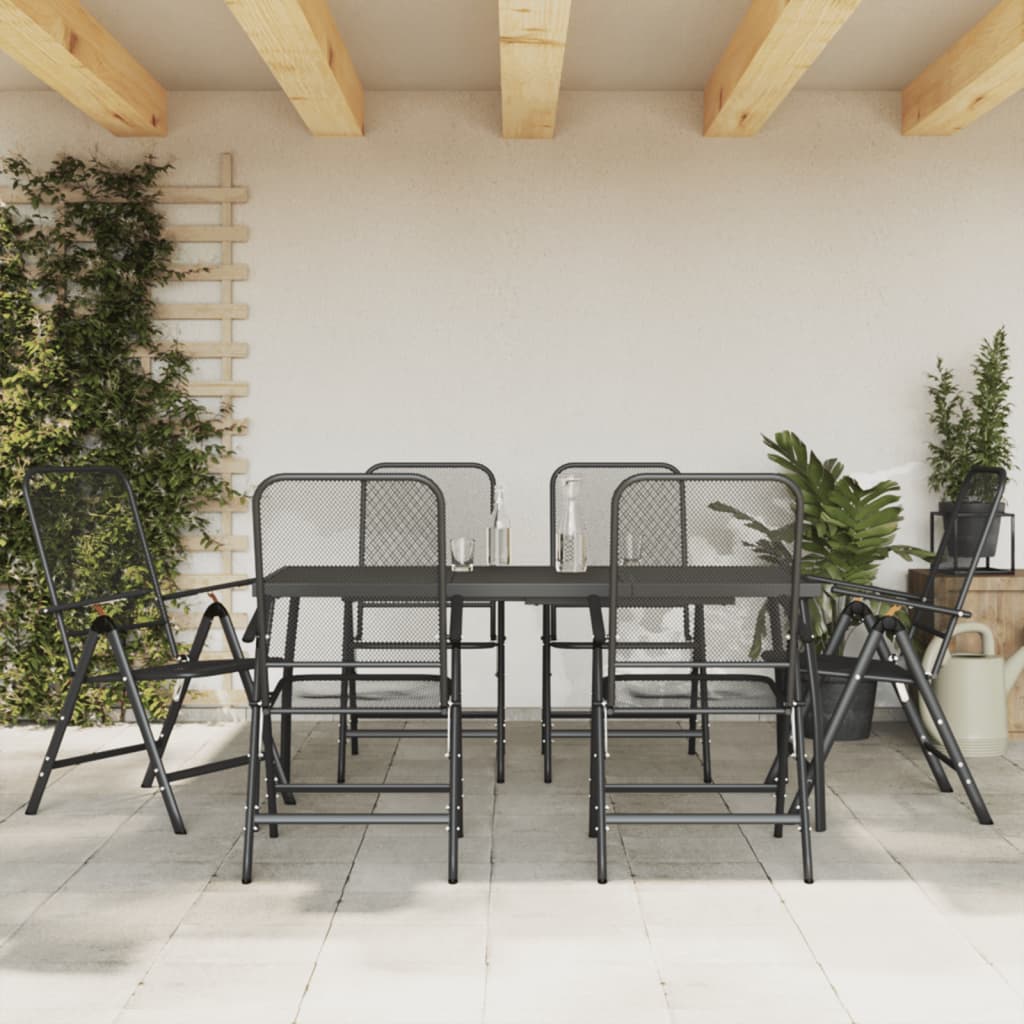 7-delige Tuinset metaalgaas antracietkleurig is nu te koop bij PeponiXL, paradijselijk wonen!