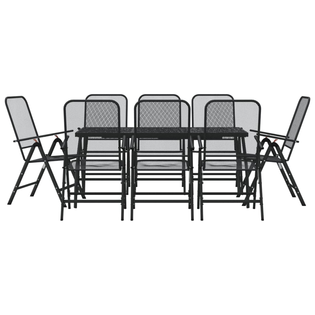9-delige Tuinset metaalgaas antracietkleurig is nu te koop bij PeponiXL, paradijselijk wonen!