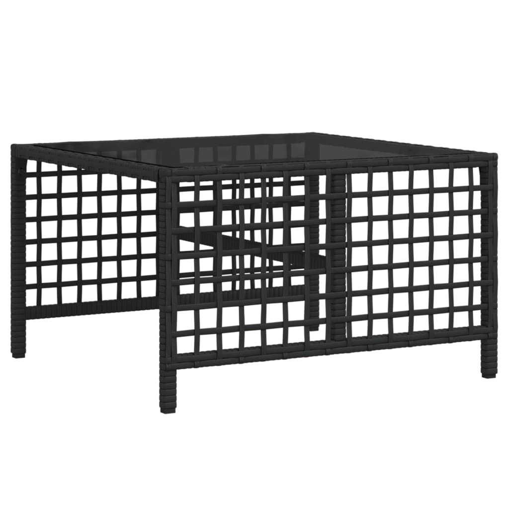 3-delige Loungeset met kussens poly rattan zwart is nu te koop bij PeponiXL, paradijselijk wonen!
