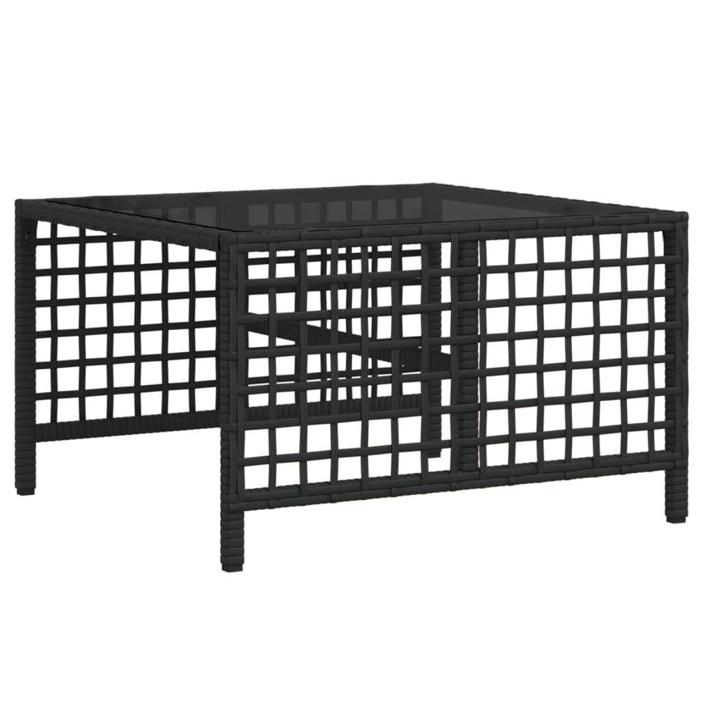 3-delige Loungeset met kussens poly rattan zwart is nu te koop bij PeponiXL, paradijselijk wonen!