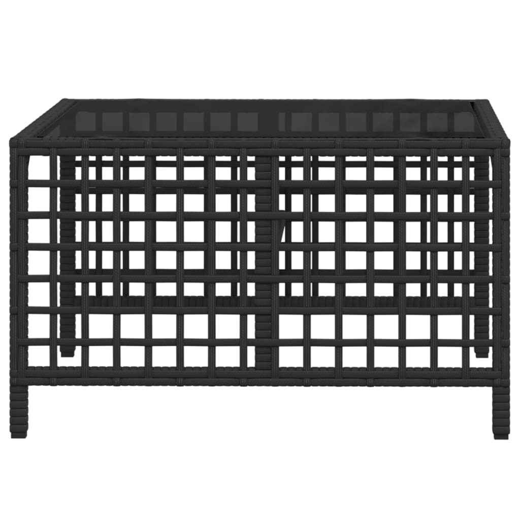 3-delige Loungeset met kussens poly rattan zwart is nu te koop bij PeponiXL, paradijselijk wonen!