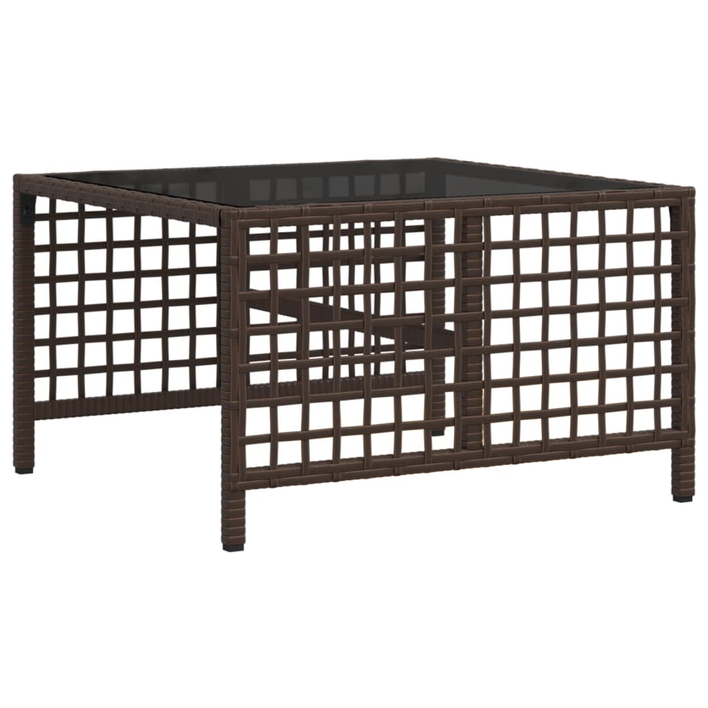 3-delige Loungeset met kussens poly rattan bruin is nu te koop bij PeponiXL, paradijselijk wonen!
