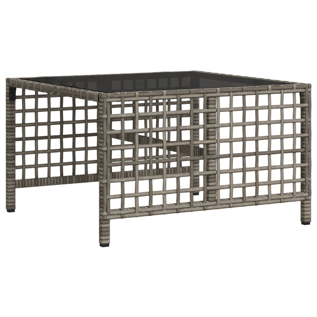 3-delige Loungeset met kussens poly rattan grijs is nu te koop bij PeponiXL, paradijselijk wonen!