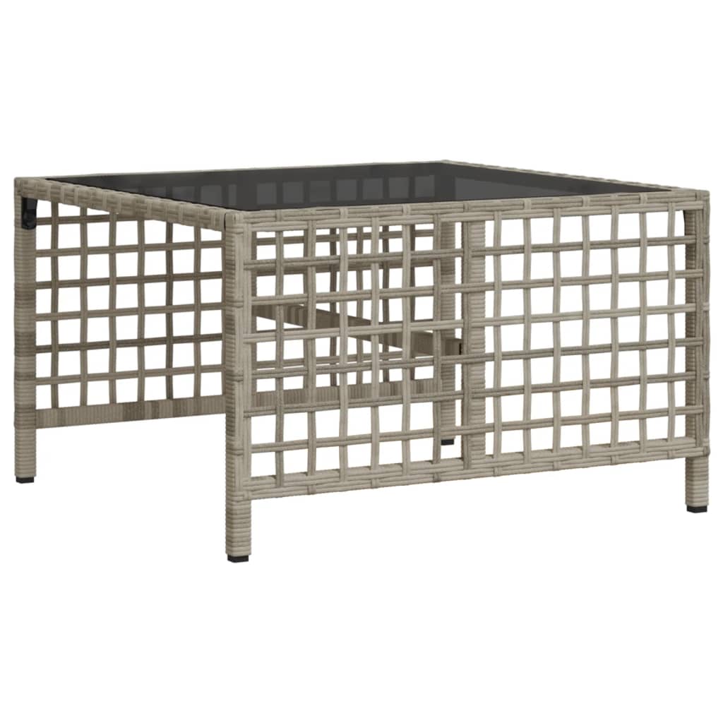 3-delige Loungeset met kussens poly rattan lichtgrijs is nu te koop bij PeponiXL, paradijselijk wonen!