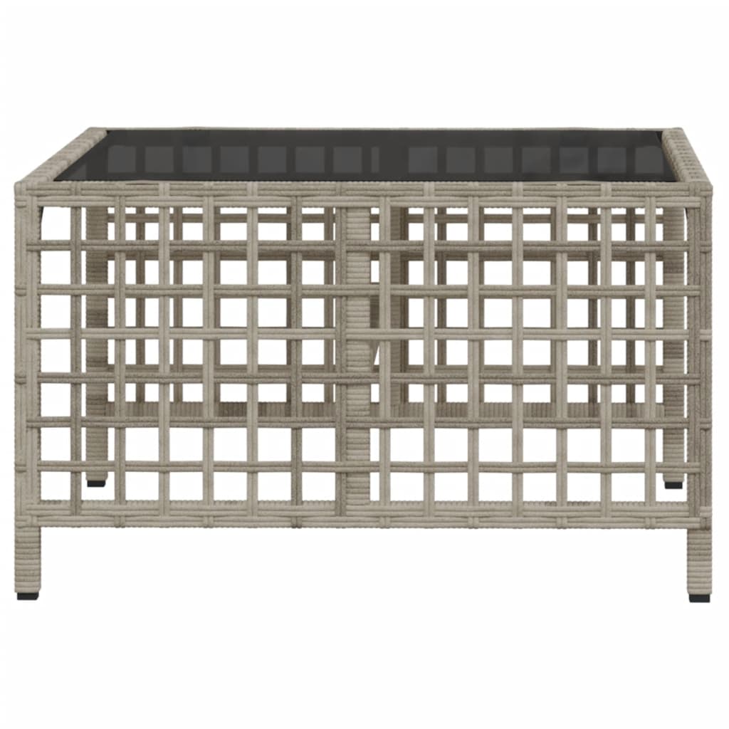 3-delige Loungeset met kussens poly rattan lichtgrijs is nu te koop bij PeponiXL, paradijselijk wonen!