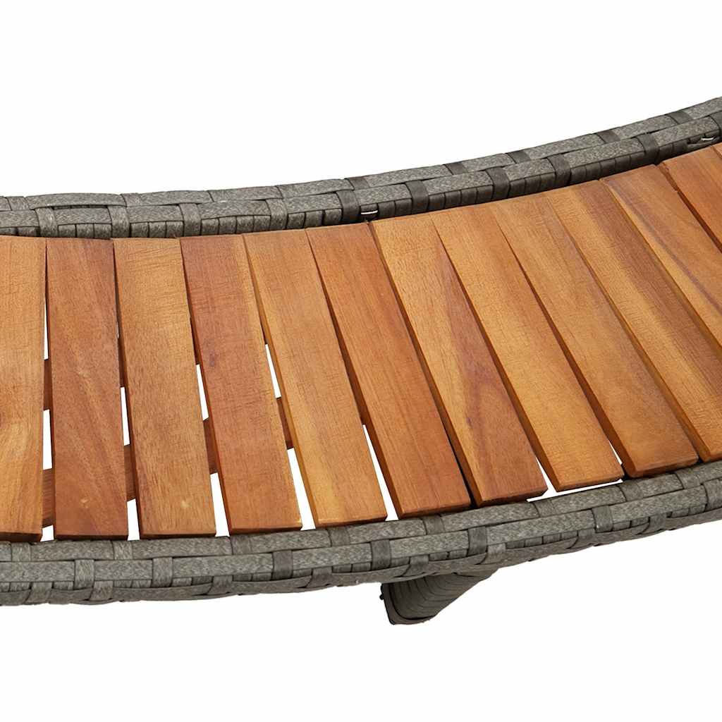 Hottub ombouw opbergruimte en houten opstapje poly rattan grijs is nu te koop bij PeponiXL, paradijselijk wonen!