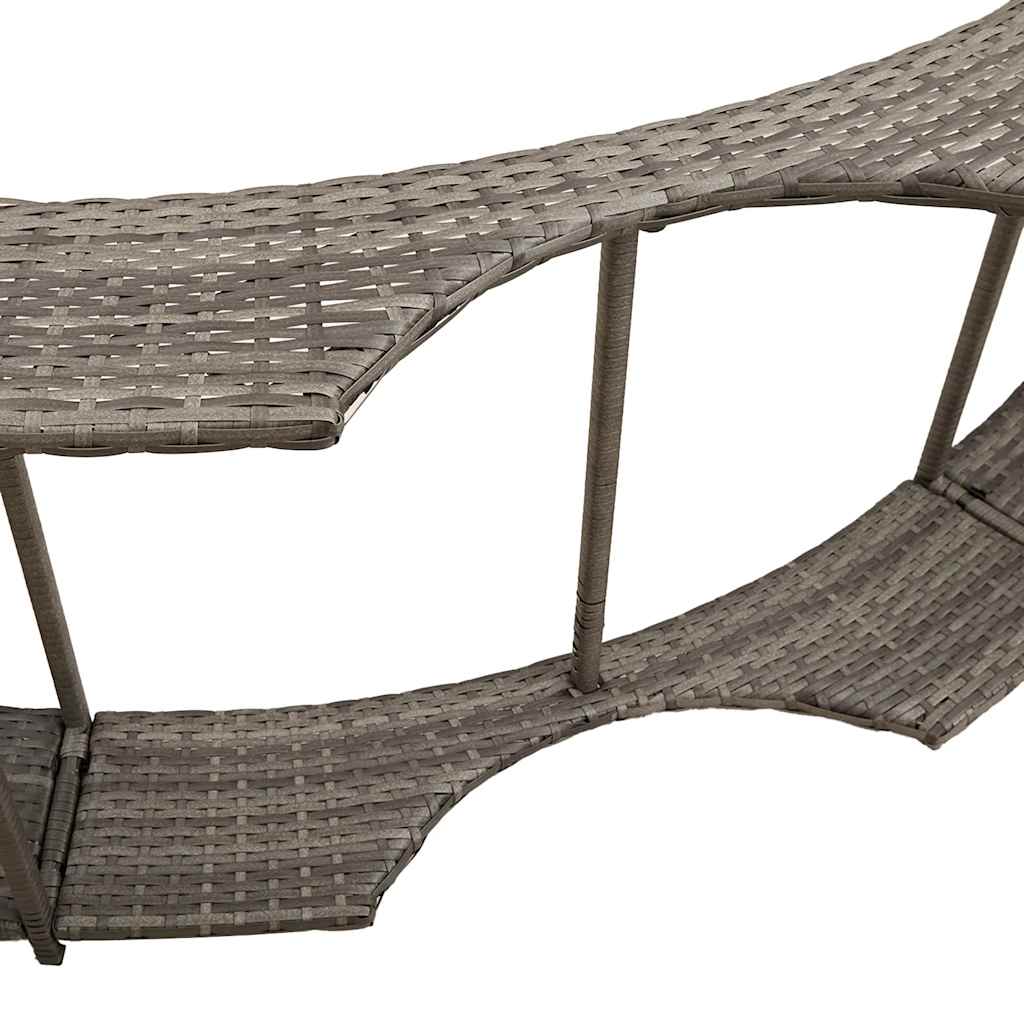 Hottub ombouw opbergruimte en houten opstapje poly rattan grijs is nu te koop bij PeponiXL, paradijselijk wonen!