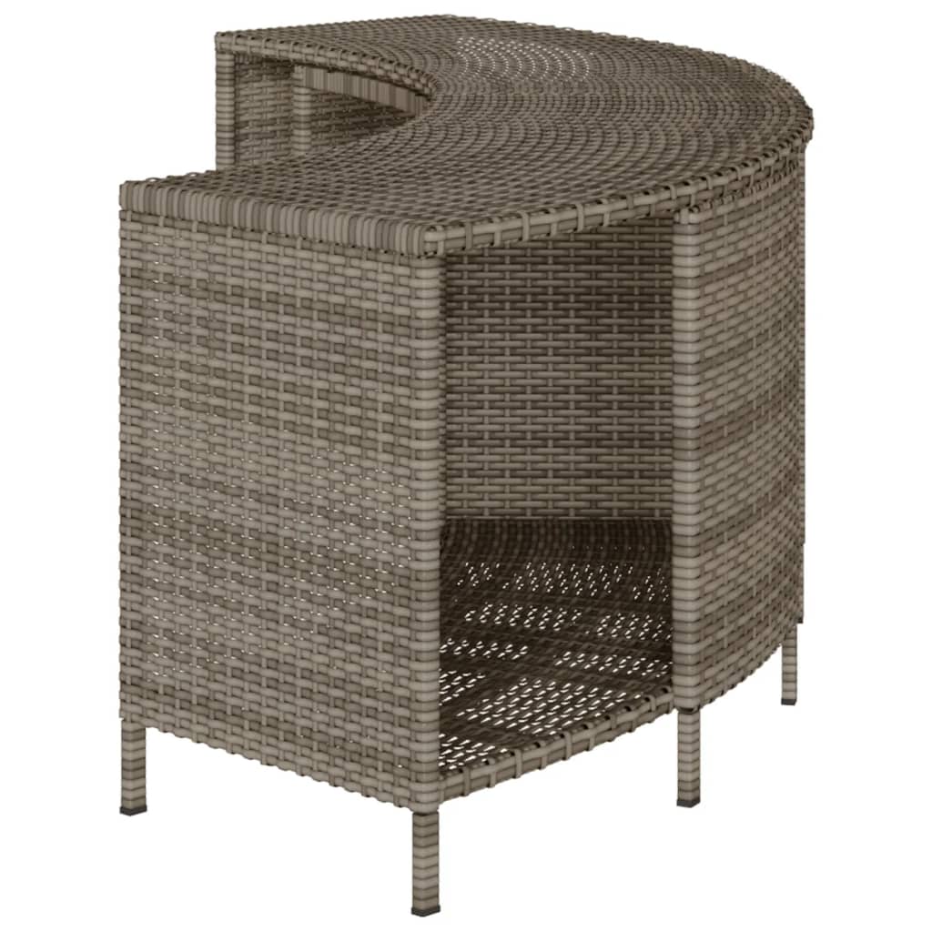 Opbergschappen voor hottub 2 st poly rattan grijs is nu te koop bij PeponiXL, paradijselijk wonen!