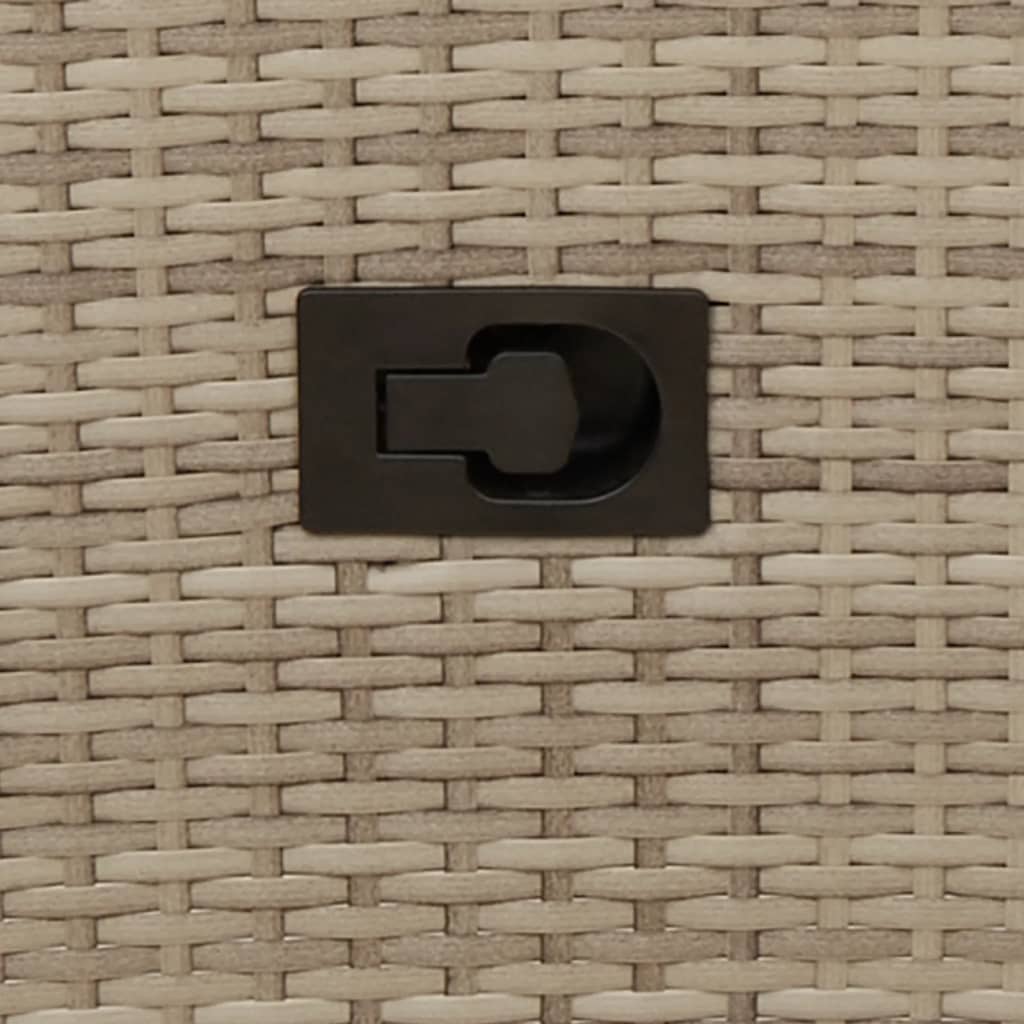Tuinstoel verstelbaar met kussens poly rattan beige is nu te koop bij PeponiXL, paradijselijk wonen!
