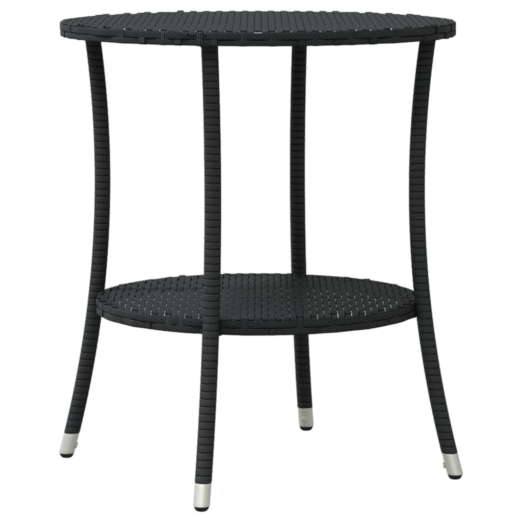 3-delige Bistroset met kussens poly rattan zwart is nu te koop bij PeponiXL, paradijselijk wonen!