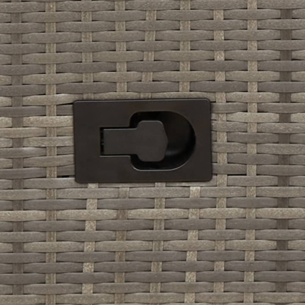 3-delige Bistroset met kussens poly rattan grijs is nu te koop bij PeponiXL, paradijselijk wonen!