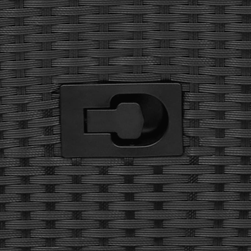 Tuinstoel verstelbaar met kussens poly rattan zwart is nu te koop bij PeponiXL, paradijselijk wonen!