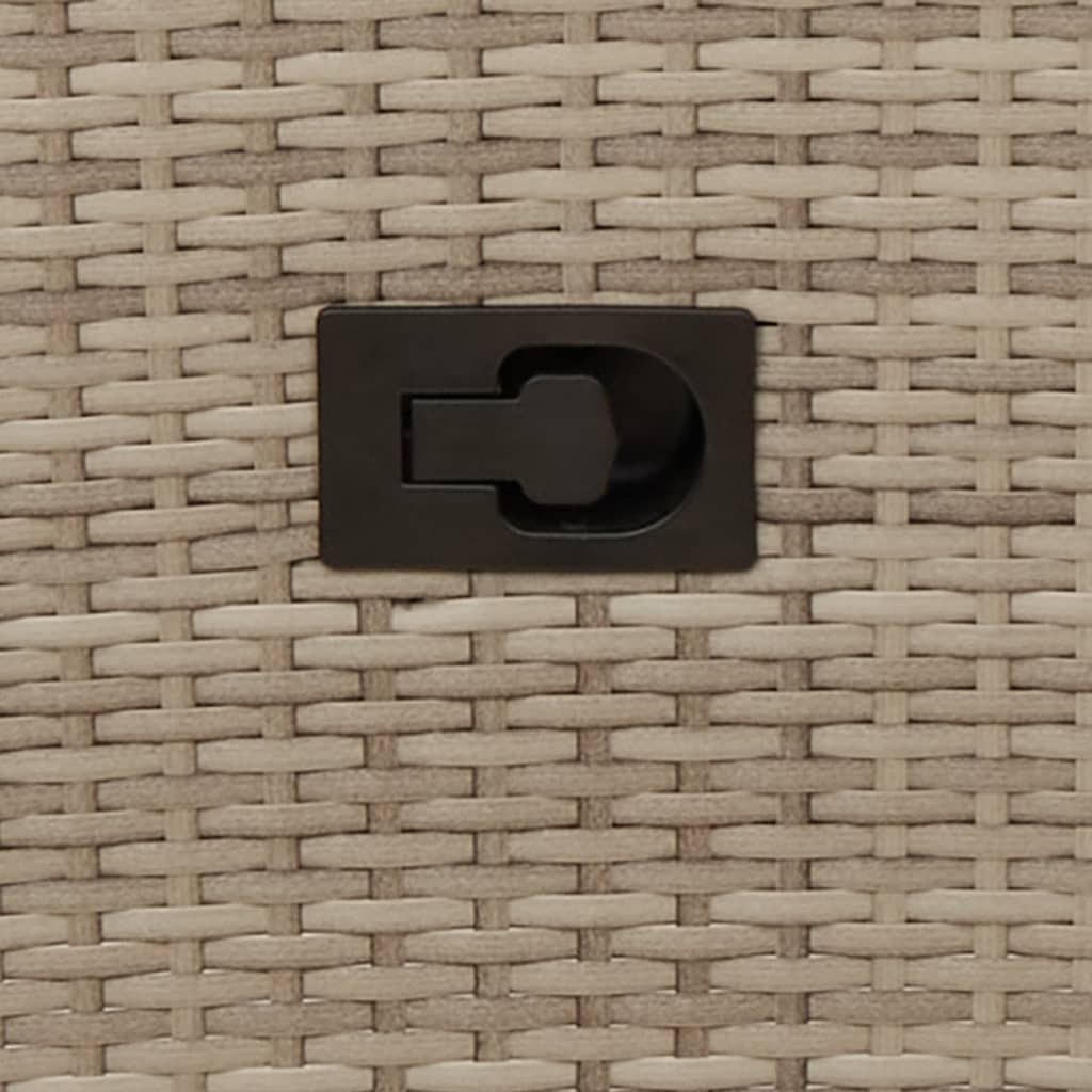 3-delige Bistroset met kussens poly rattan beige is nu te koop bij PeponiXL, paradijselijk wonen!