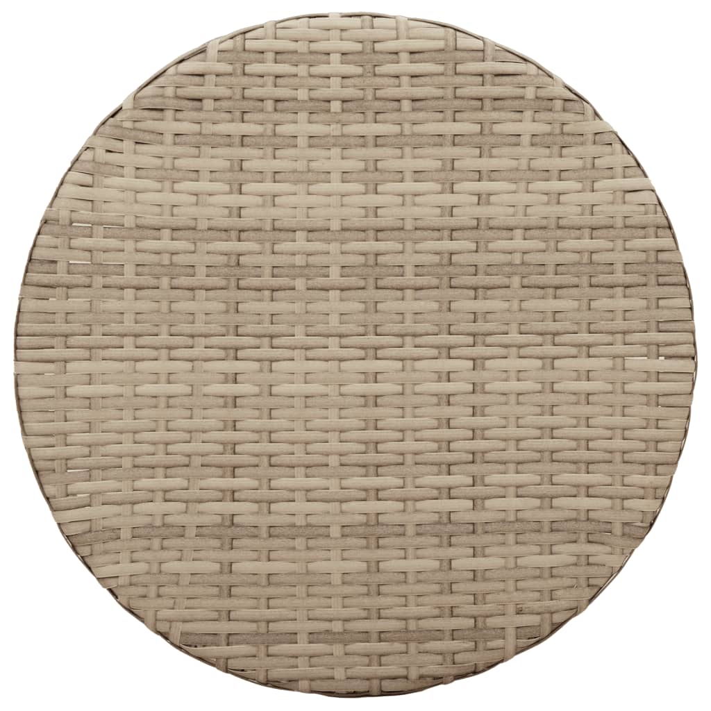 3-delige Bistroset met kussens poly rattan beige is nu te koop bij PeponiXL, paradijselijk wonen!