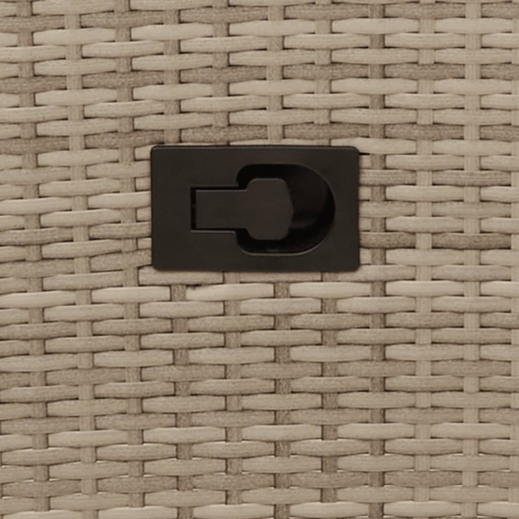 Tuinbank 2-zits verstelbaar met tafel poly rattan beige is nu te koop bij PeponiXL, paradijselijk wonen!