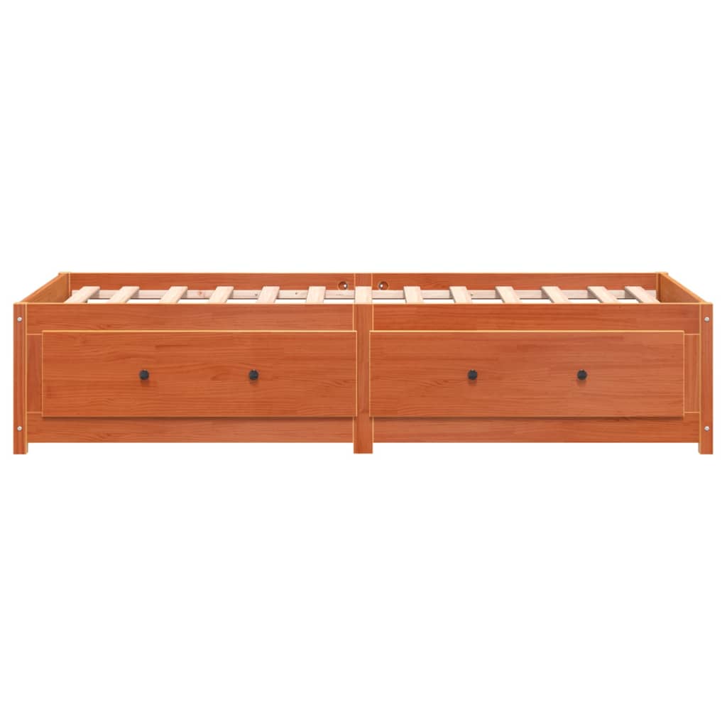Bedbank zonder matras wasbruin 75x190 cm massief grenenhout is nu te koop bij PeponiXL, paradijselijk wonen!
