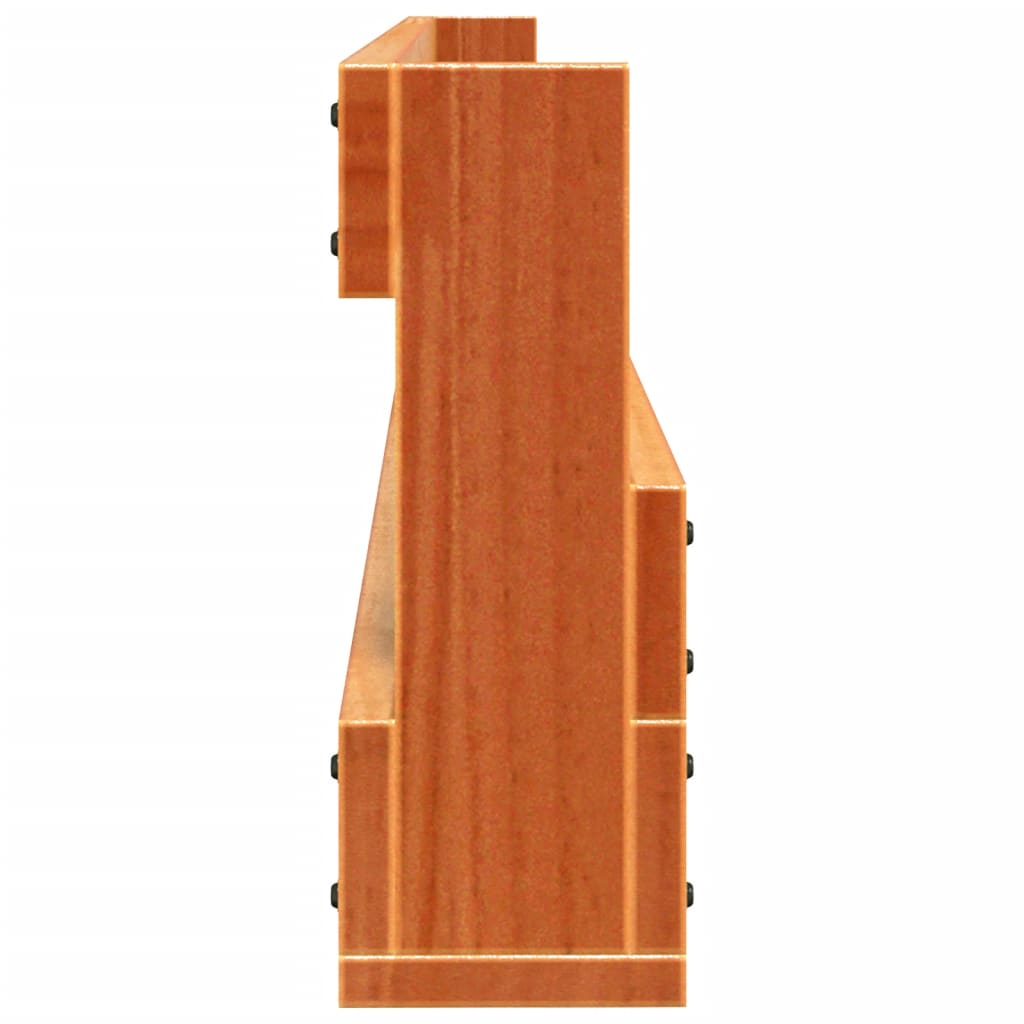 Schoenenrekken 2 st 110x8,5x23,5 cm massief grenenhout wasbruin is nu te koop bij PeponiXL, paradijselijk wonen!