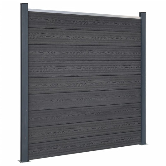 Schuttingpaneelset 180x186 cm HKC grijs is nu te koop bij PeponiXL, paradijselijk wonen!