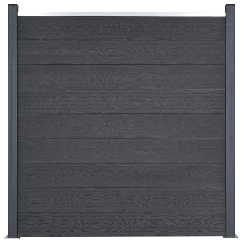 Schuttingpaneelset 180x186 cm HKC grijs is nu te koop bij PeponiXL, paradijselijk wonen!