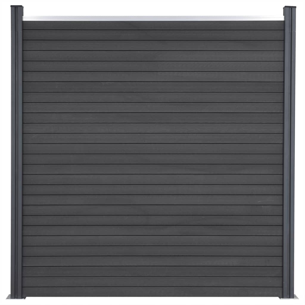 Schuttingpaneelset 180x186 cm HKC grijs is nu te koop bij PeponiXL, paradijselijk wonen!