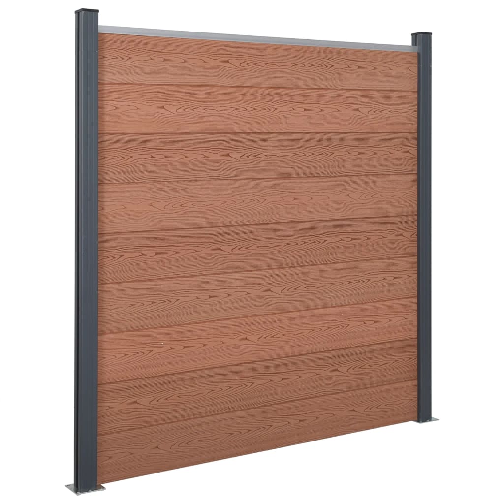 Schuttingpaneelset 526x186 cm HKC bruin is nu te koop bij PeponiXL, paradijselijk wonen!