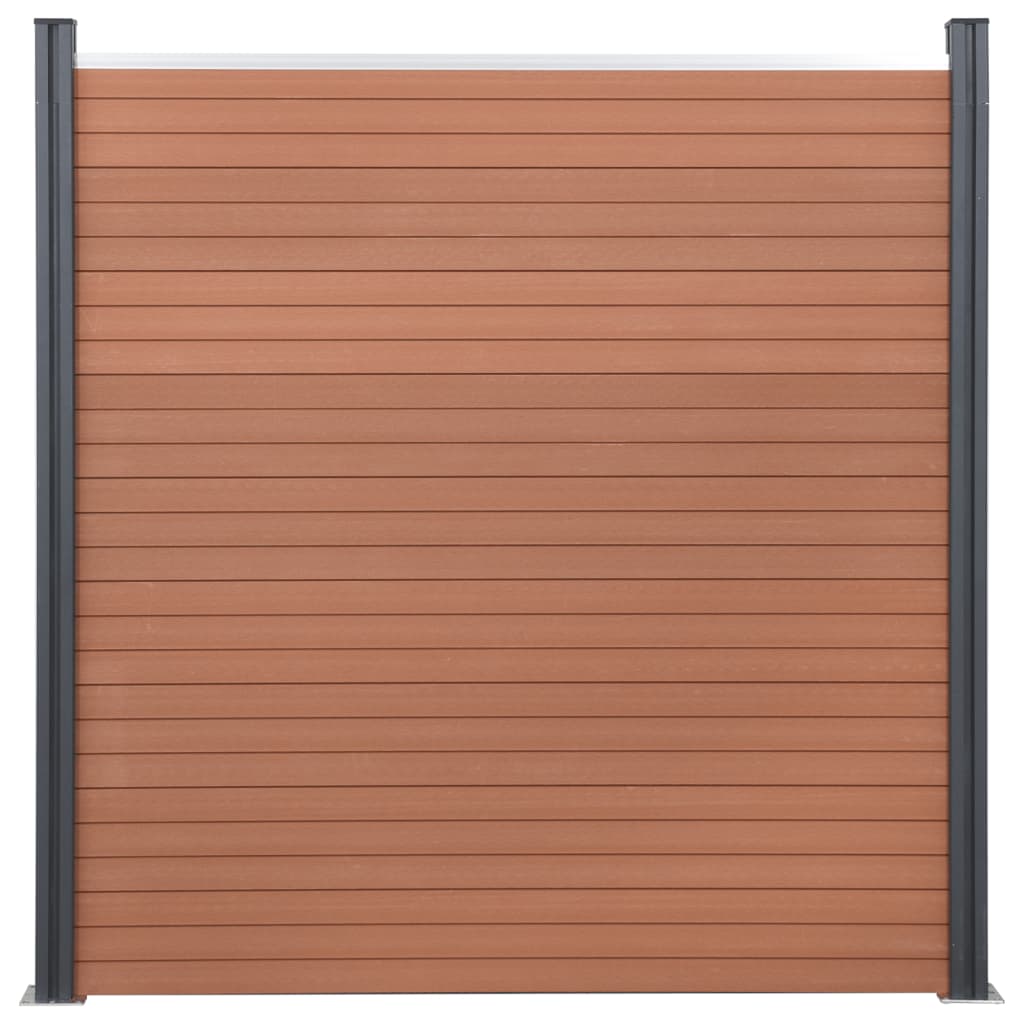 Schuttingpaneelset 526x186 cm HKC bruin is nu te koop bij PeponiXL, paradijselijk wonen!