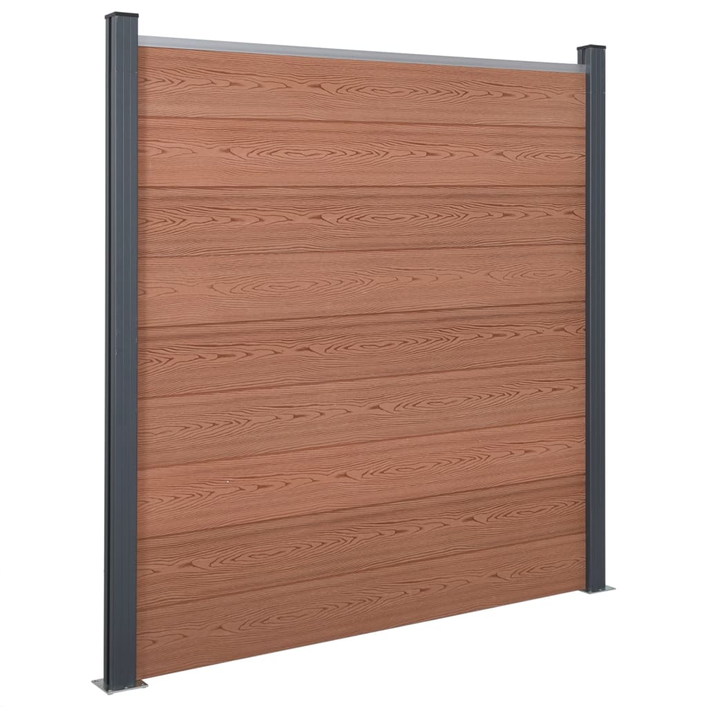 Schuttingpaneelset 353x186 cm HKC bruin is nu te koop bij PeponiXL, paradijselijk wonen!