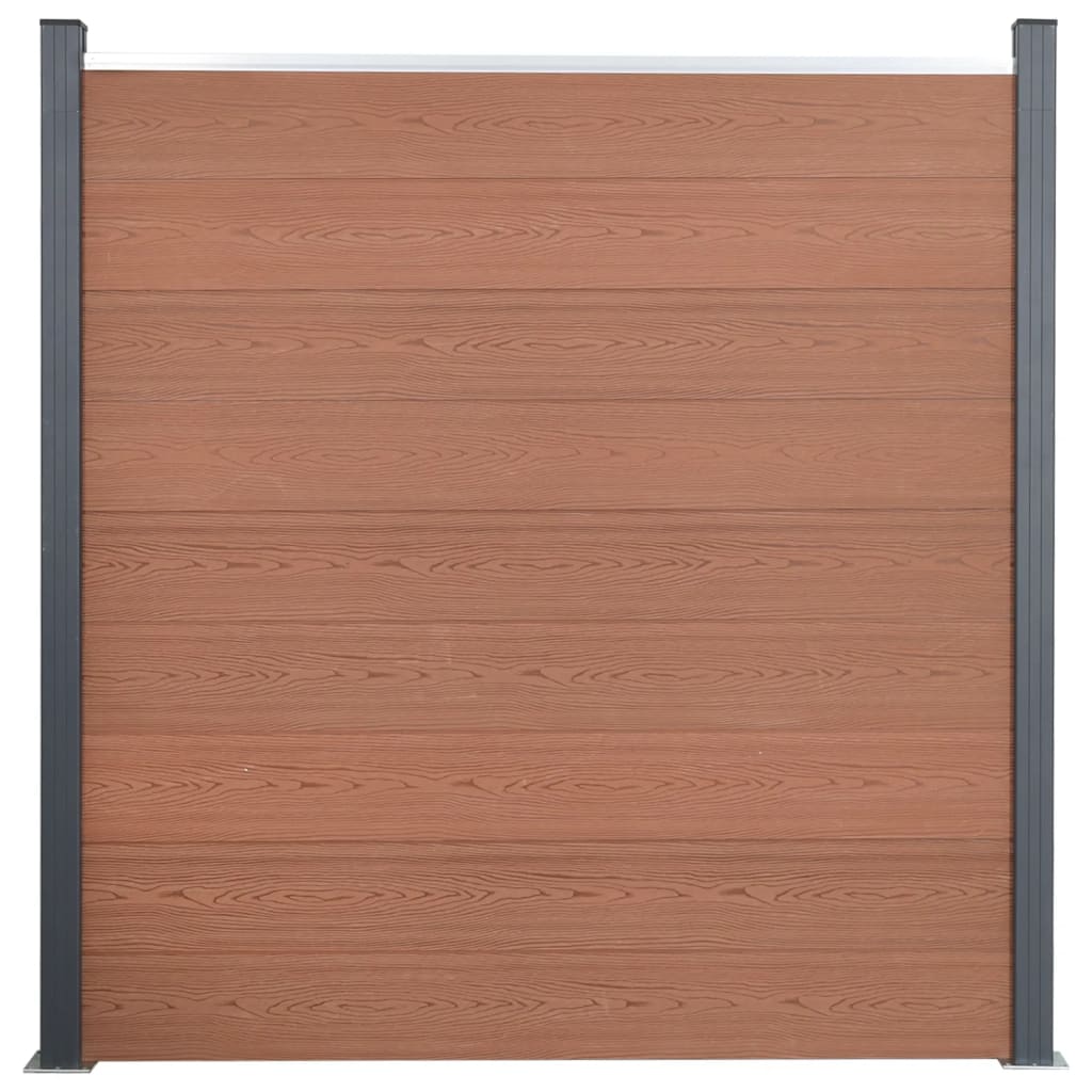 Schuttingpaneelset 353x186 cm HKC bruin is nu te koop bij PeponiXL, paradijselijk wonen!