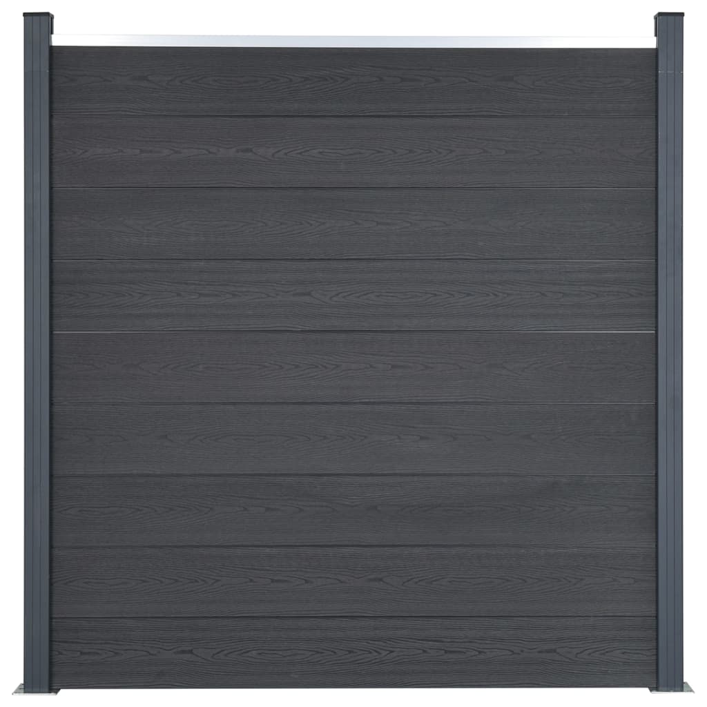Schuttingpaneelset 353x186 cm HKC grijs is nu te koop bij PeponiXL, paradijselijk wonen!